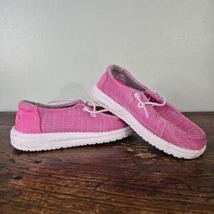 Hey Dude Girls Wendy Youth Sport Mesh Bright Pink TD11